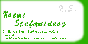 noemi stefanidesz business card